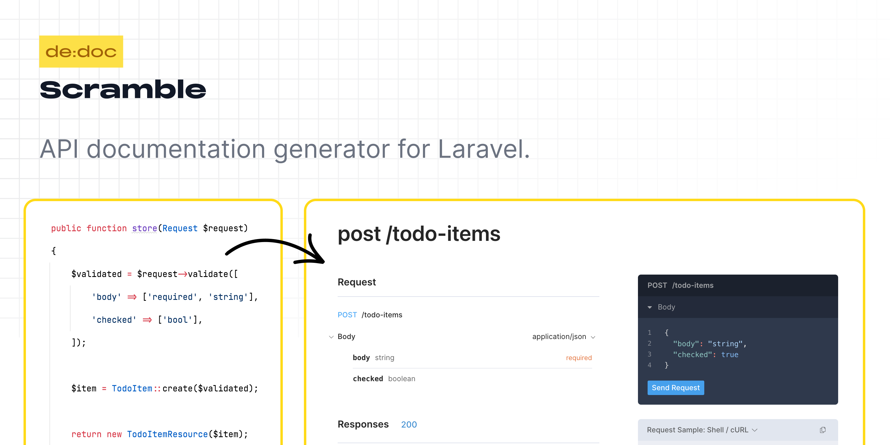 With v6 at the horizon, we had to drop the support of Scramble, a library responsible for automated API documentation. We explain here the reasons which motivated such choice.